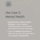 Slide about CLAIM use case 2: mental health