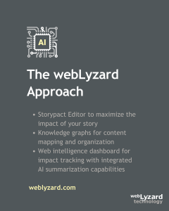 The webLyzard approach to AI-driven content lifecycles