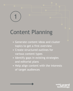 Content Planning with Generative AI