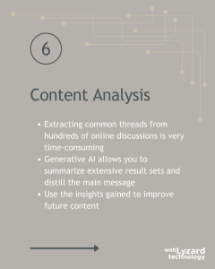 Content analysis with Generative AI