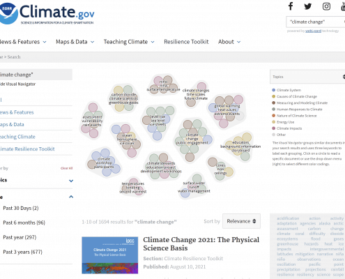 Climate.gov Visual Navigator