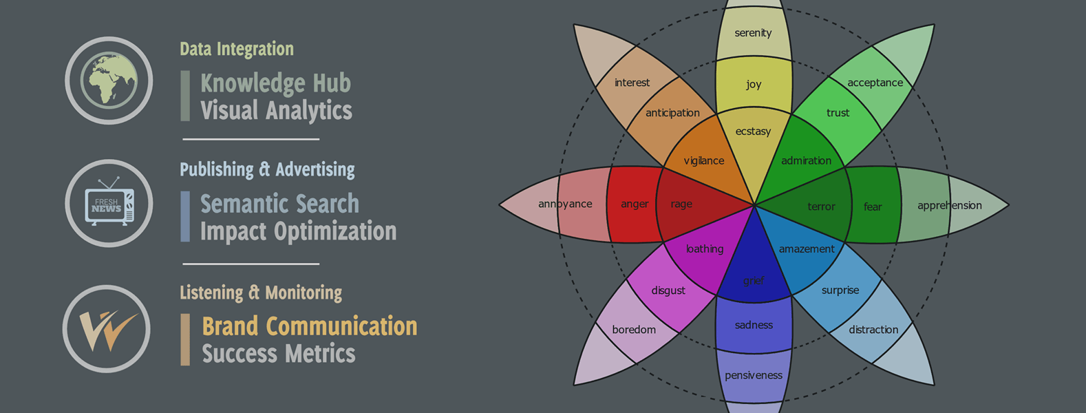 Web Intelligence and Visual Analytics - webLyzard technology