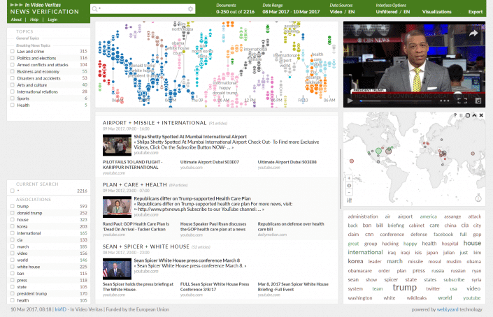 InVid Project - In Video Veritas - webLyzard technology