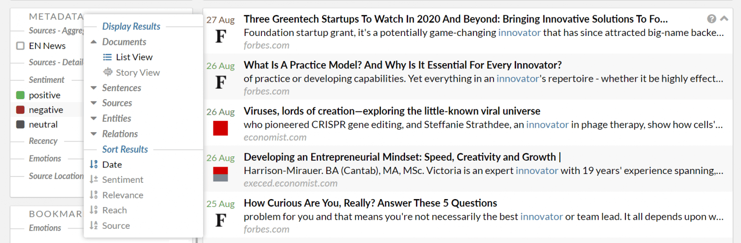 Search and Content Retrieval - webLyzard technology