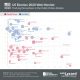 US Election 2020 Scatterplot - Frequency vs. Sentiment